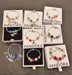 Браслети Пандора 925 проба Pandora з намистинами з пакуванням