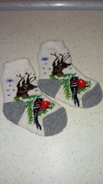 Шерстяные носки,по стельке 15-17 см,24-27 размер ноги. 70 грн