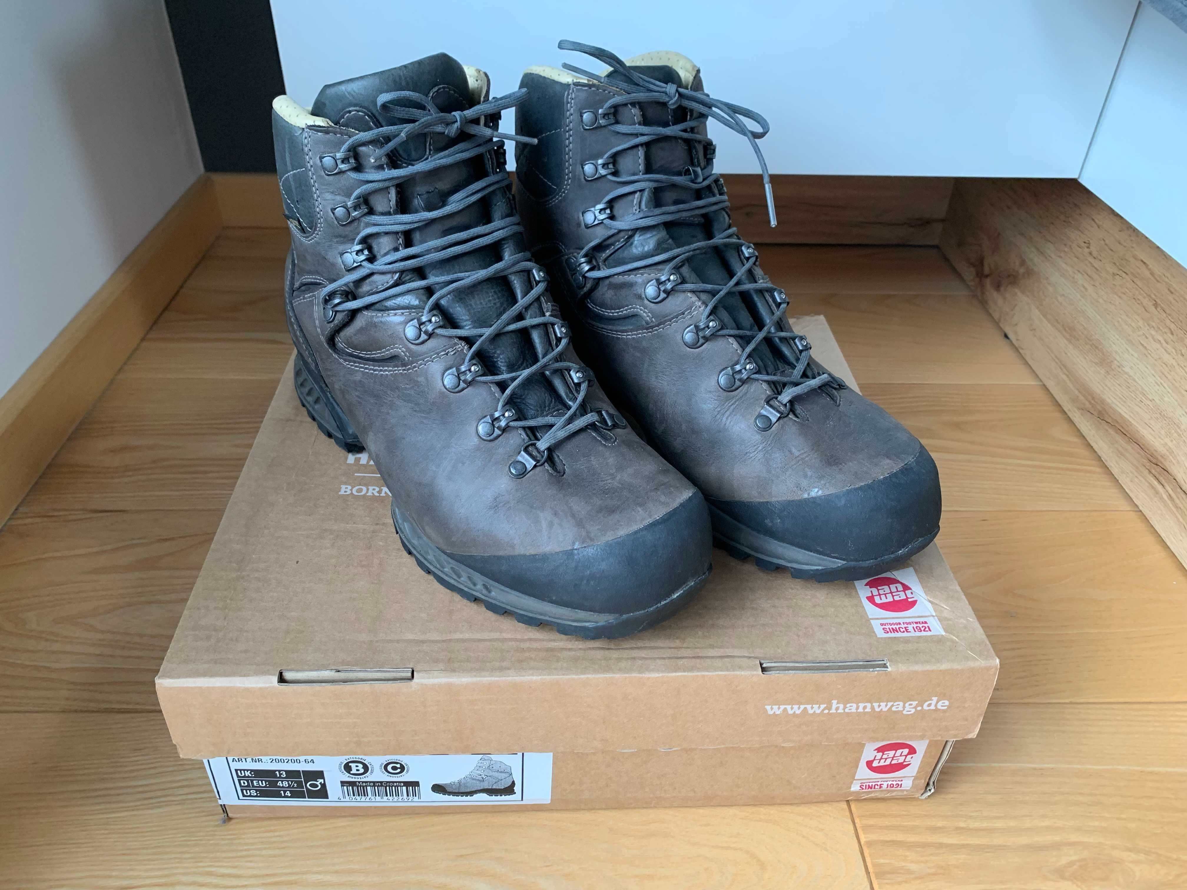 Tatra II Wide GTX Hanwag Gore-tex 48.5 buty górskie skórzane