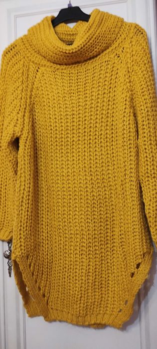 Tunika r. uniwersalny piękny kolor musztardowy