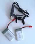 2 x Bateria Li - ion 3.7V 530mAh Shida + kabel do ładowania