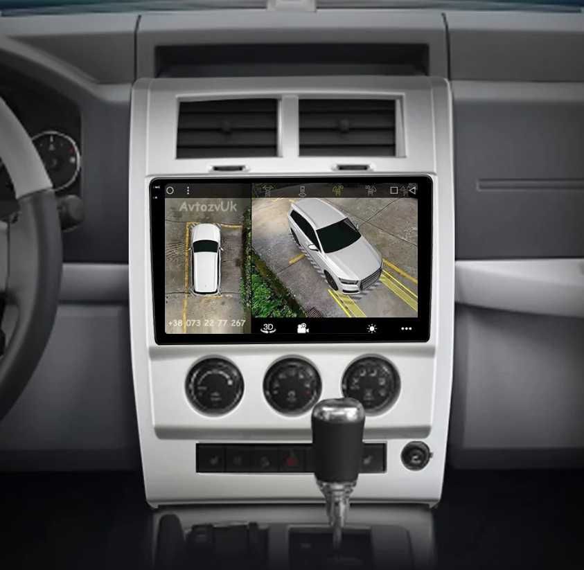 Магнитола CHEROKEE Jeep NITRO Dodge GPS USB Чероки CarPlay Android 13