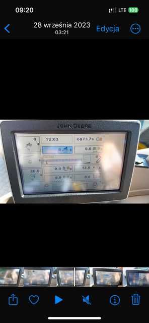 Monitor wyświetlacz GPS John Deere RE 5 6 2 7 0 5  4 3 3 9 4 4