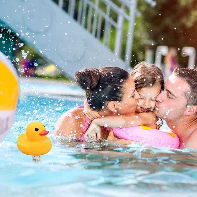 Termometr basenowy do basenu oczka jacuzzi pływająca kaczka 24cm