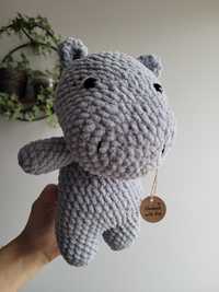 Hipopotam maskotka szydełko handmade