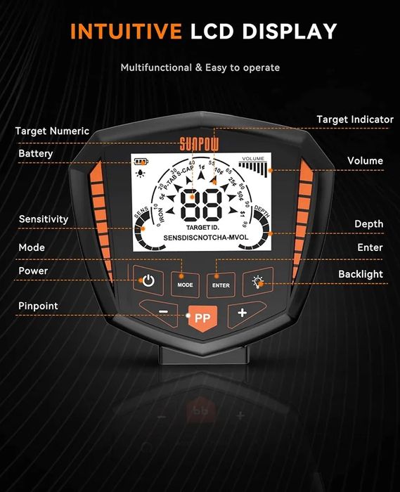 SUNPOW Profesjonalny Wykrywacz metalu
