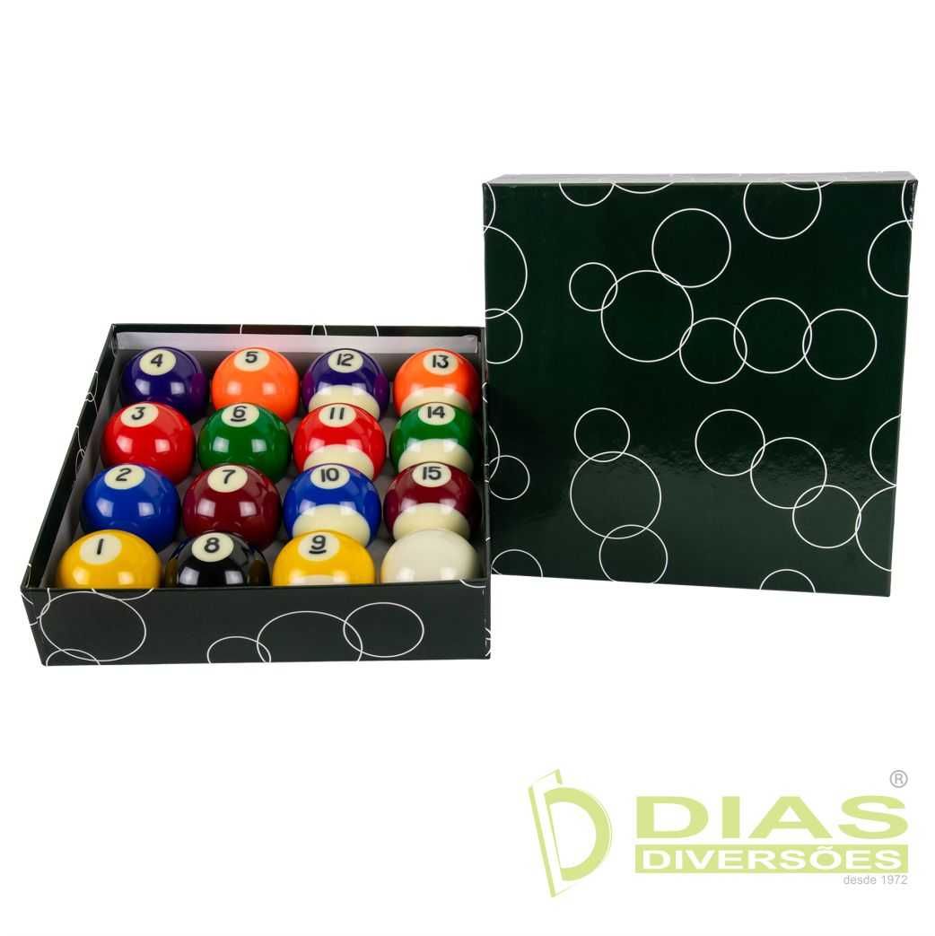 Caixa Bolas Snooker/Pool - Novas