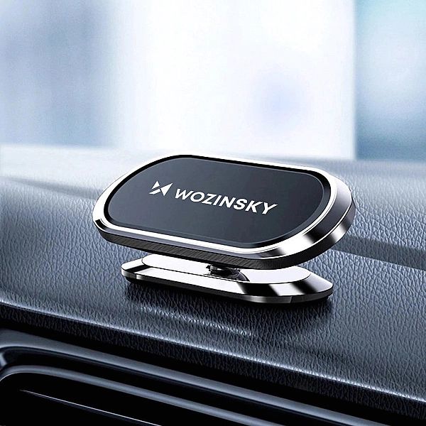 Wozinsky samoprzylepny magnetyczny uchwyt samochodowy 360 na deskę roz