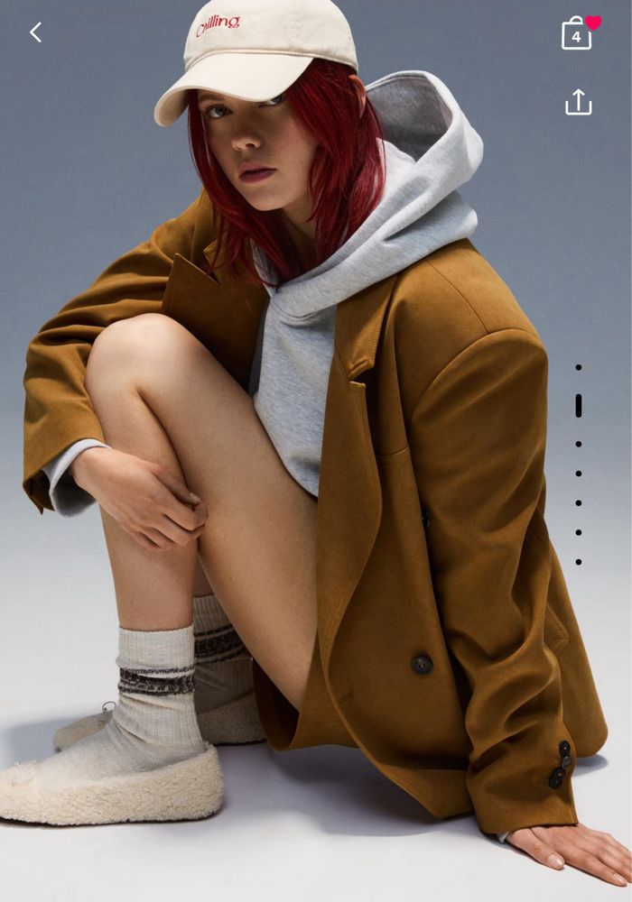 молочні білі балетки Bershka, балерини теді