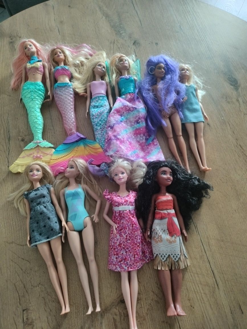 Zestaw 10 lalek Barbie i Vaiana