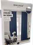 Granatowe zasłony smukee 140x250cm na taśmie