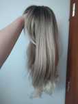 Piękna peruka ciepły blond włosy jak naturalne