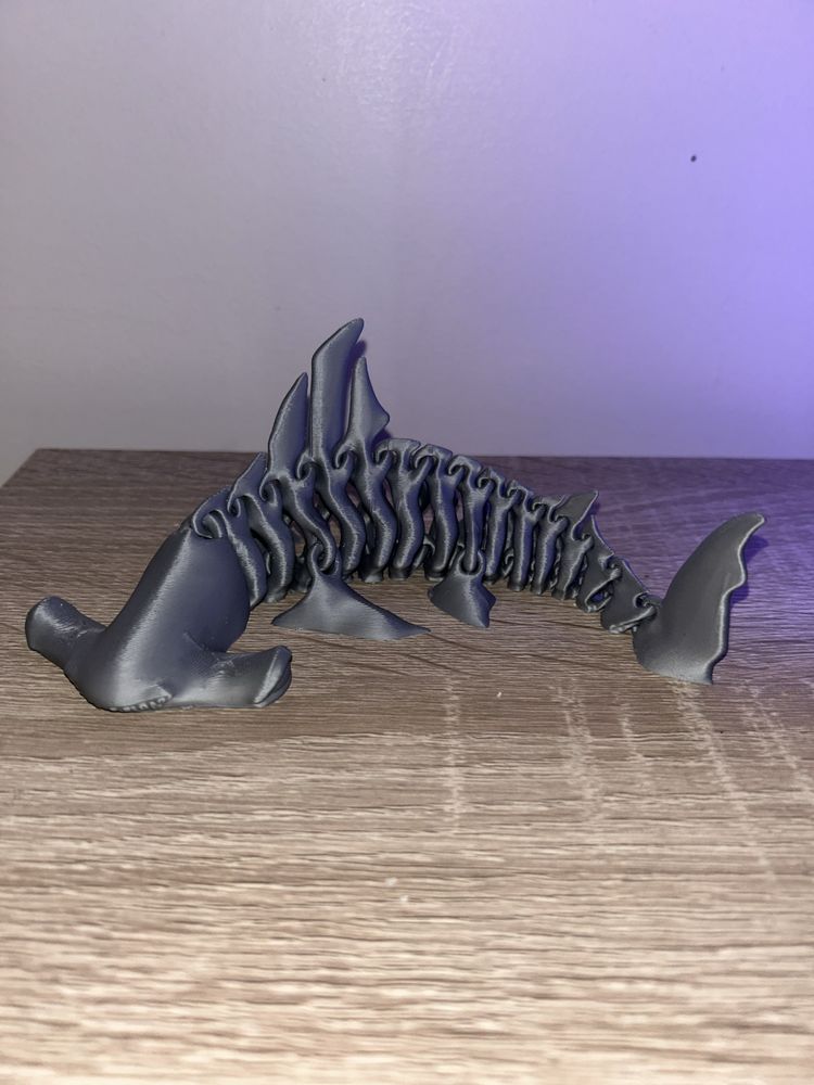 Рухома 3D-фігура скелета акули-молота - декор, іграшка, подарунок