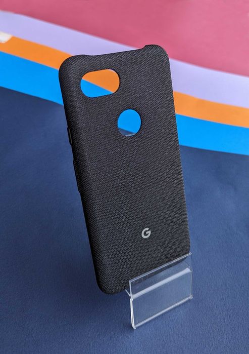 Чохол для Google Pixel 3a - Fabric Carbon black чорний фірмовий чехол