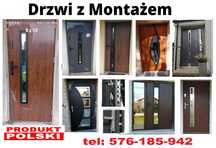 DRZWI z montażem do mieszkania -ZEWNĘTRZNE -wejściowe wewnątrzklatkowe