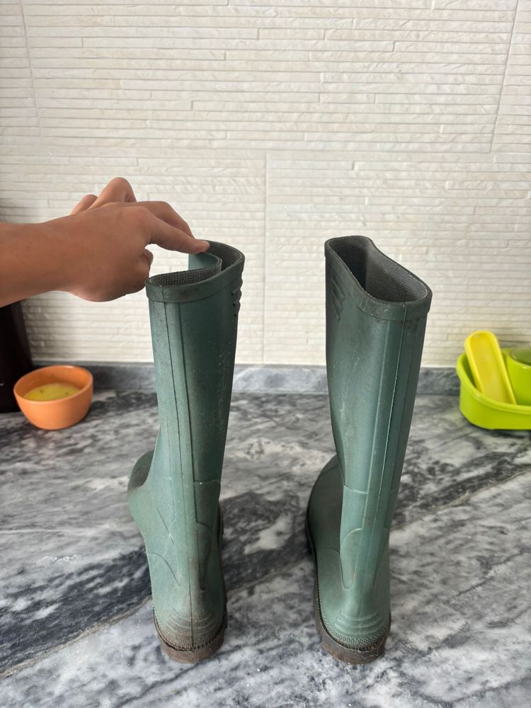 Bota alta PVC T44 verde