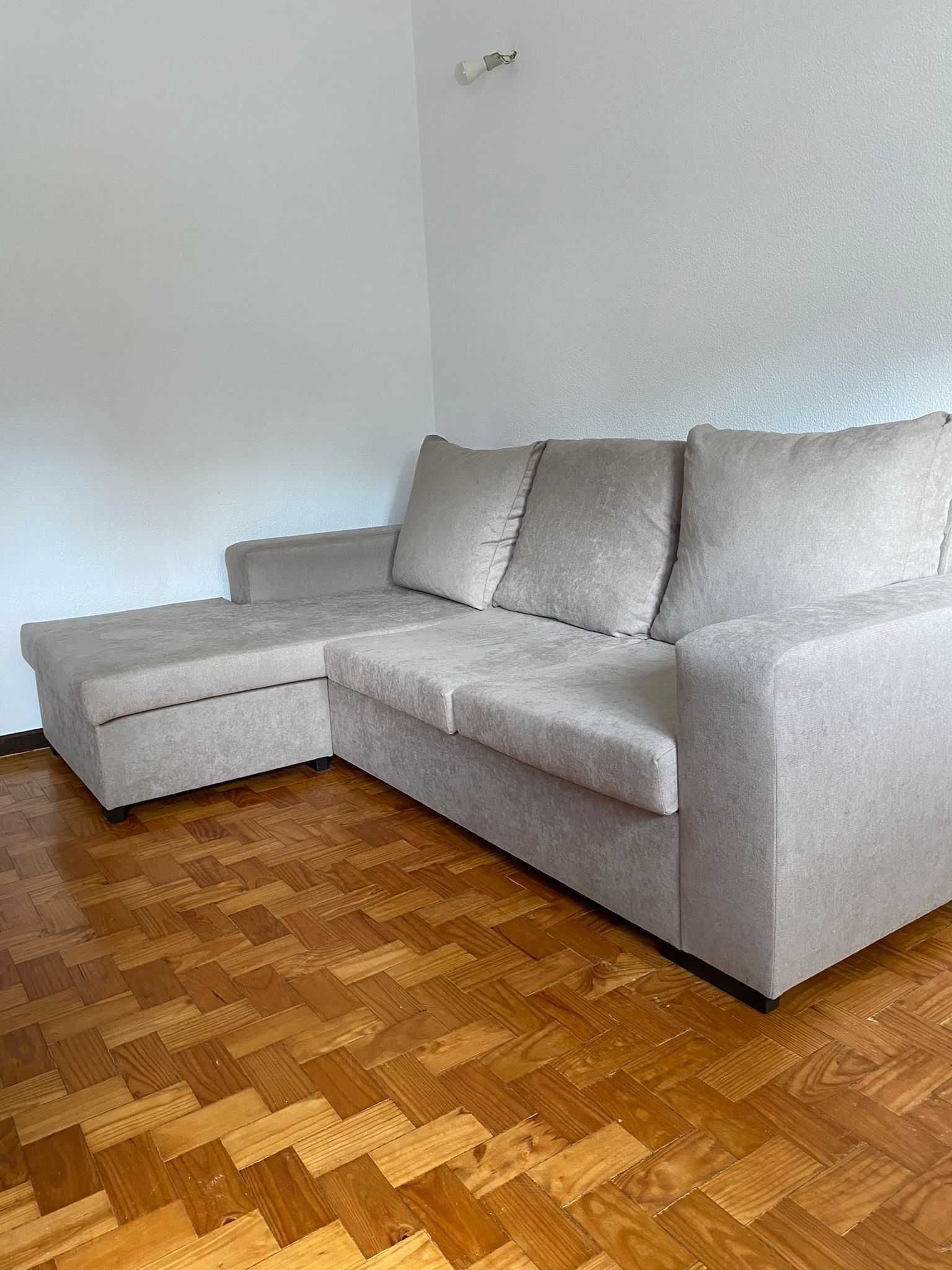 Sofá Queens Bege (Chaise Longue)
