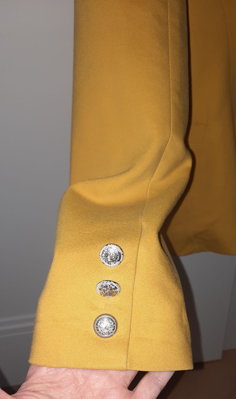 Marynarka,x34, Reserved, elegancka marynarka, musztardowa