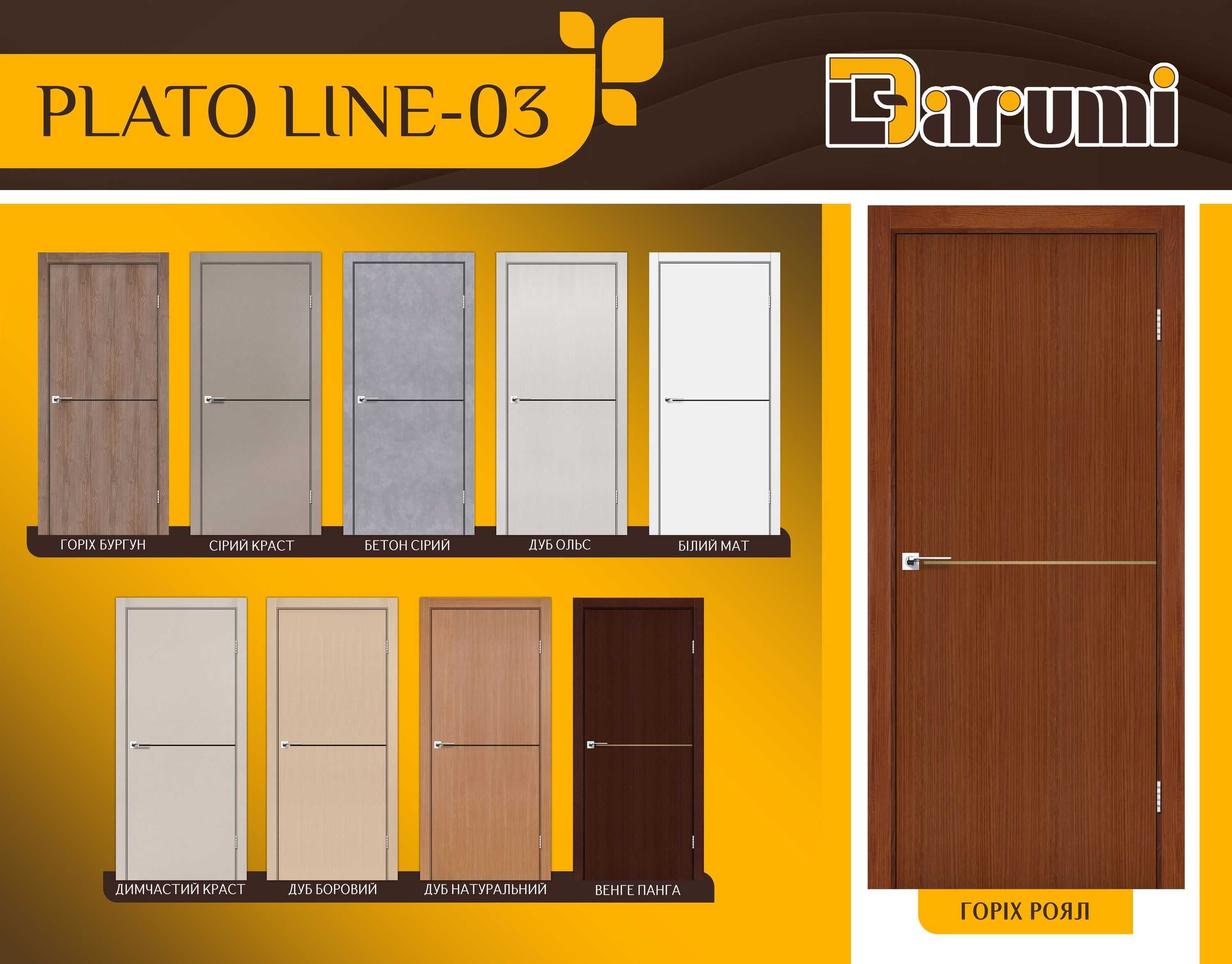 Двері Plato Line PTL-03 (ПЛАТО 3)