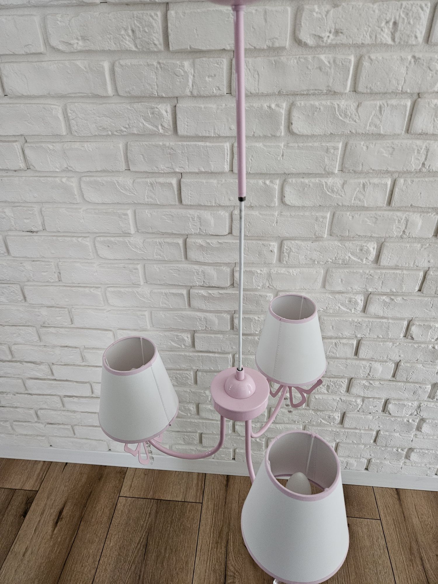 Lampa Różowa 3 x e14 dla dziewczynki