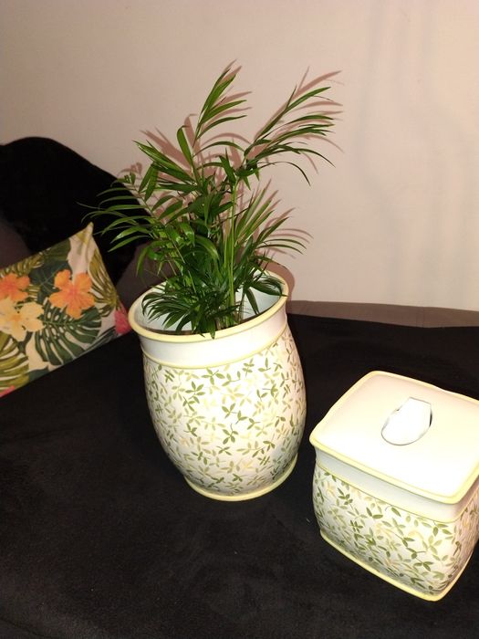 Ceramiczny pojemnik, pudełko, osłonka na chusteczki