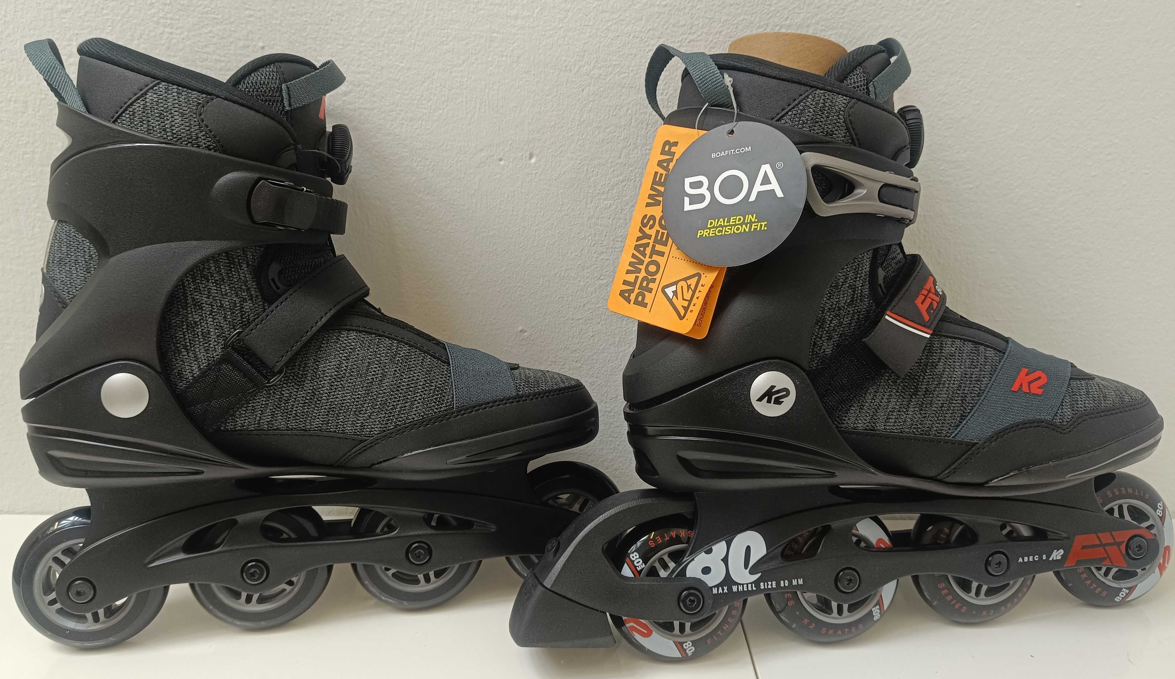 PROMOCJA - 30% K2 BOA F.i.t. 80 rolki rozm 44