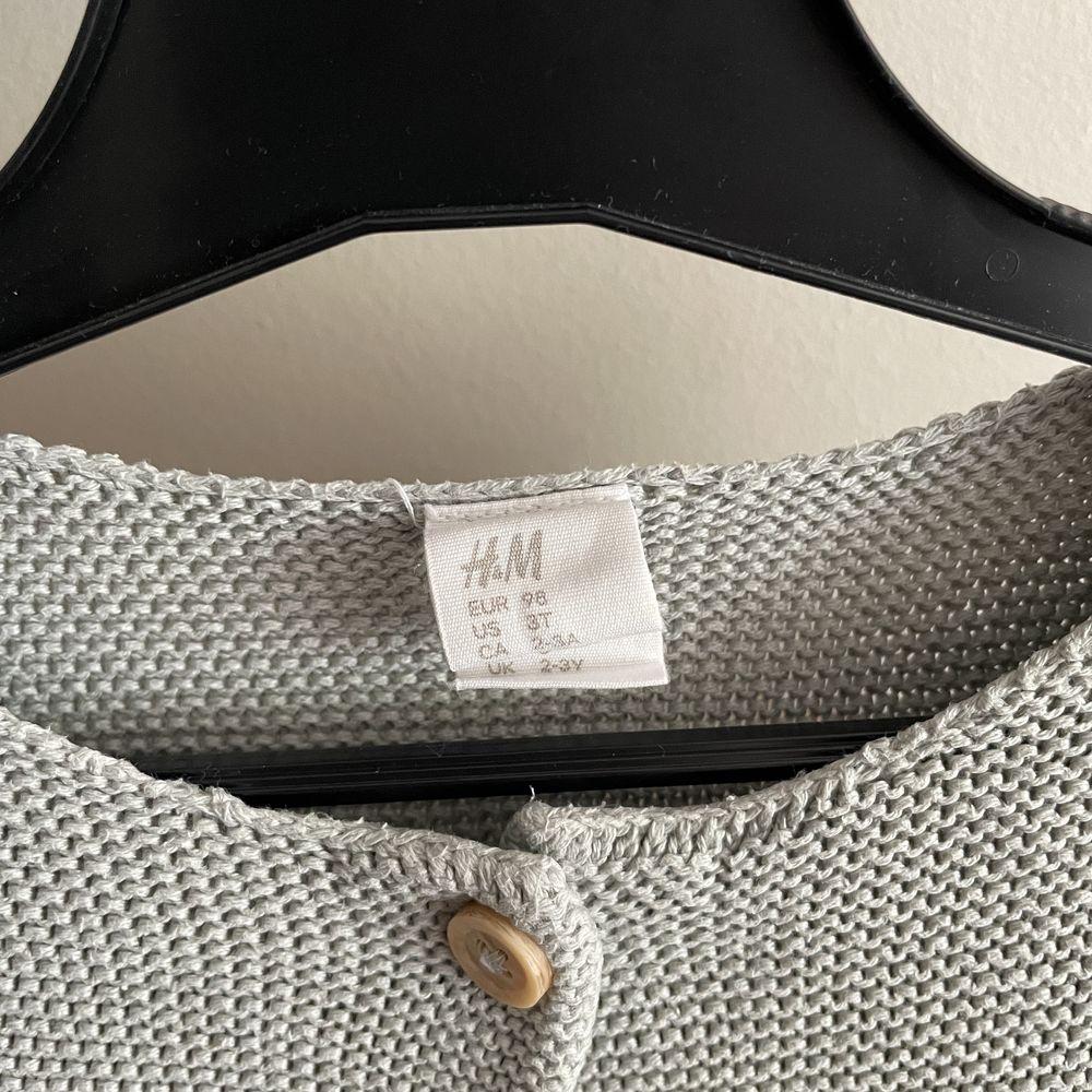 H&M sweterek kardigan zapinany na guziki 100% bawełna 98