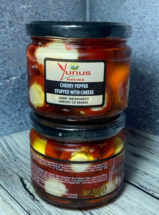 Перчики Yunus фаршировані сиром 
Вага 290 грам