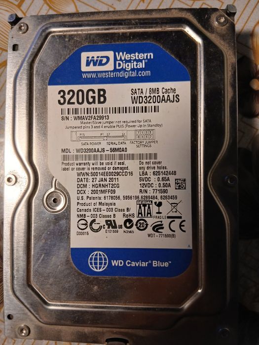 Жёсткий диск пк 320g