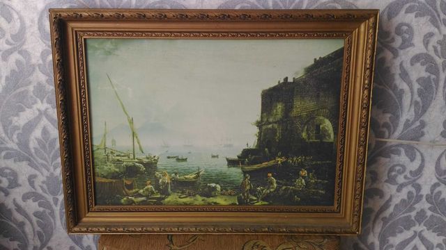 Картина гавань в Сорренто