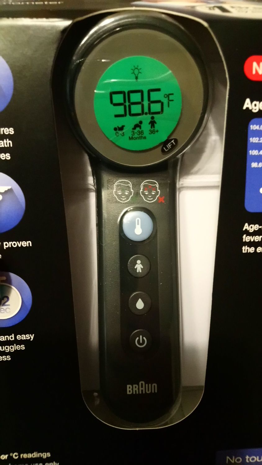 Безконтактный термометр медицинский BRAUN BNT400