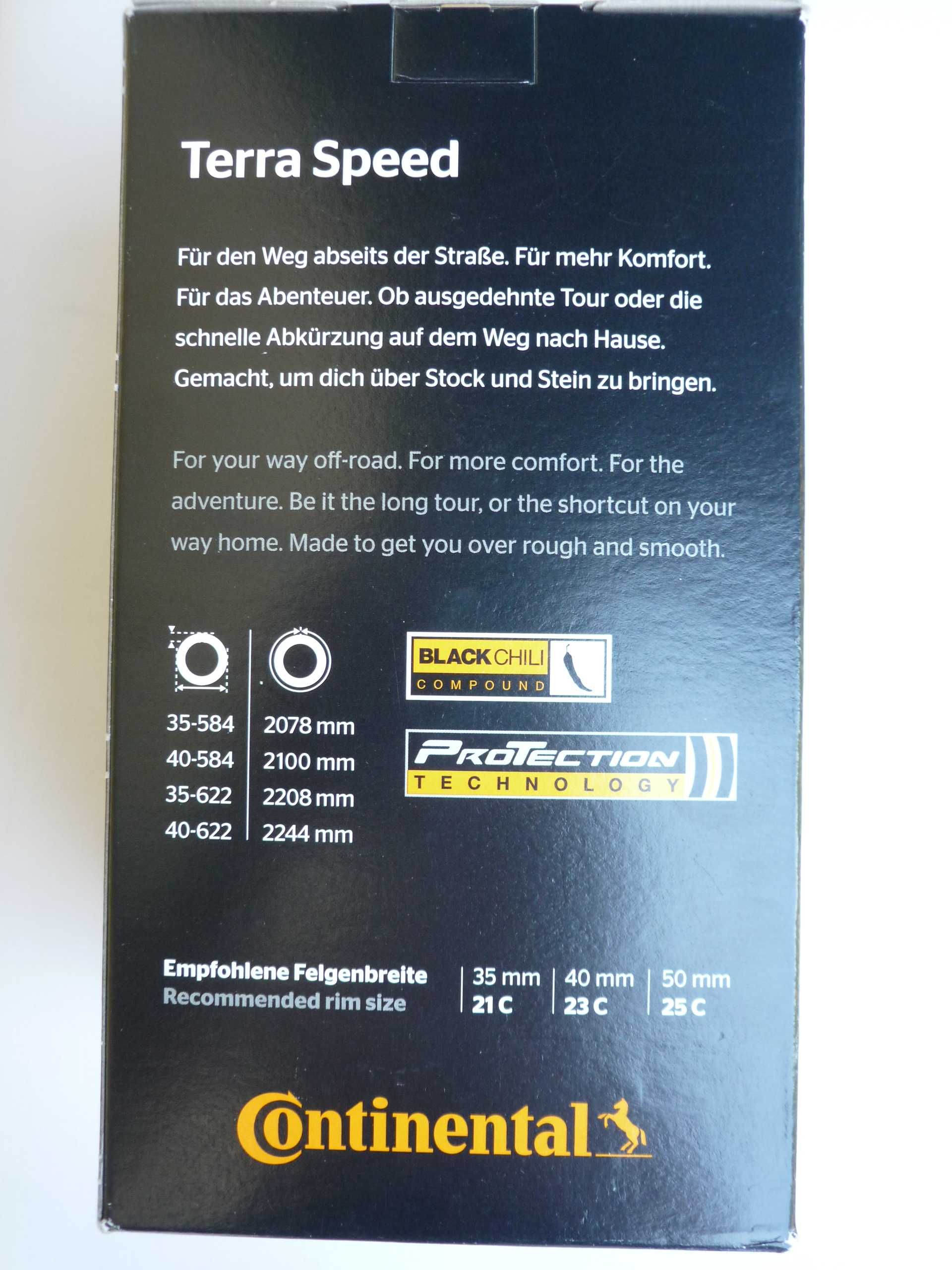 Opona Continental Terra Speed ProTection 27.5x1.35 650x35B