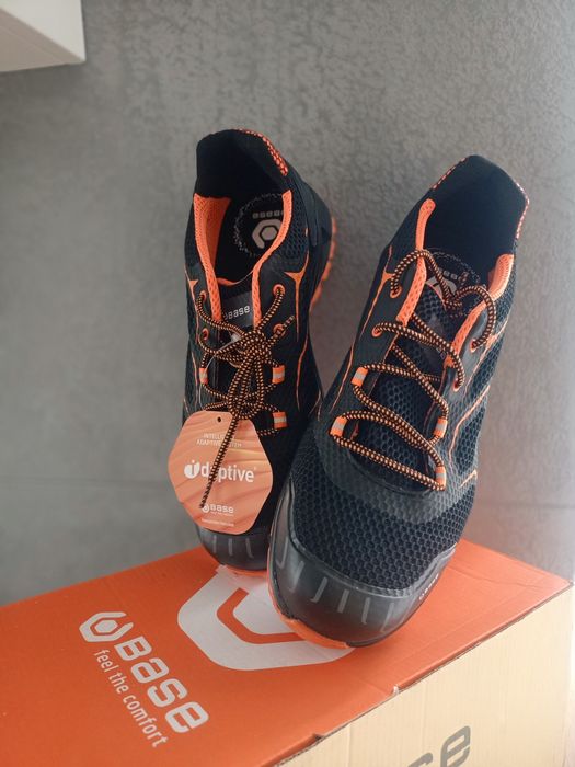 Półbuty robocze BASE K-STEP B1004 czarno-pomarańczowe