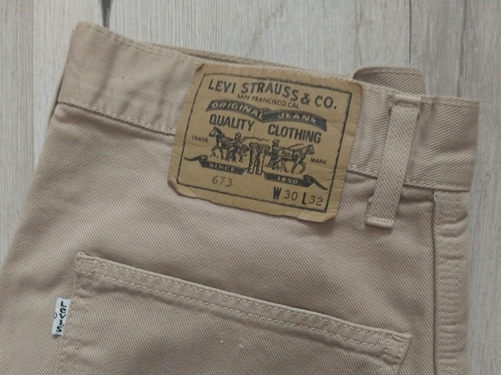 Джинси levi's 673 w30 l32 чоловічі бежеві