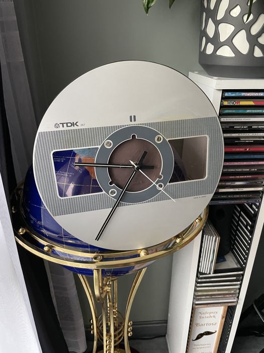 Szpula SA Magnetofon Szpulowy 26.5cm Zegar/Robiony na Zamowienie!