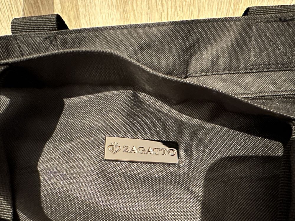 Zagatto Shoperka czarna torba ma ramię damska.