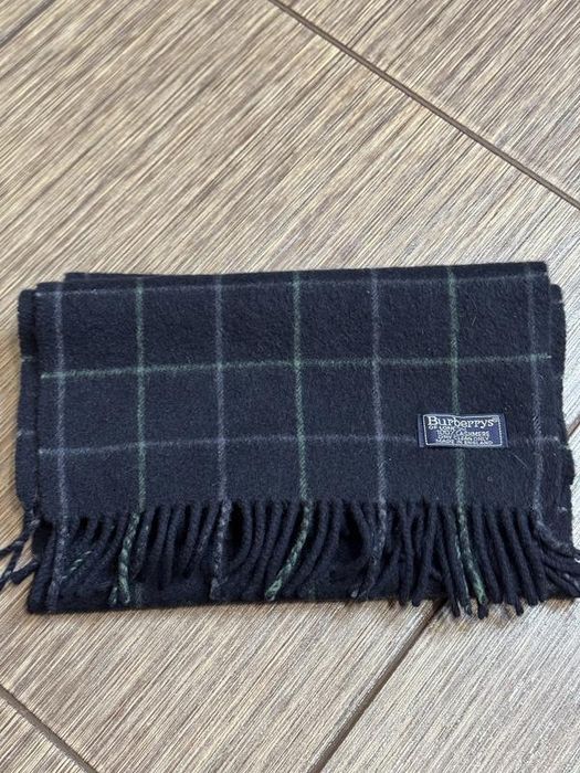 Теплий вінтажний шарф з натурального кашеміру Burberrys, оригінал