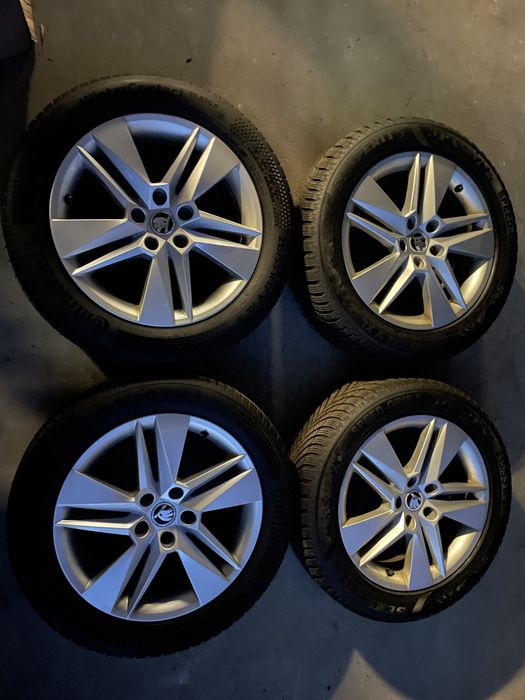 Koła felgi Skoda superb Vw zima 17 cali 5x112 opony 2023 rok passat