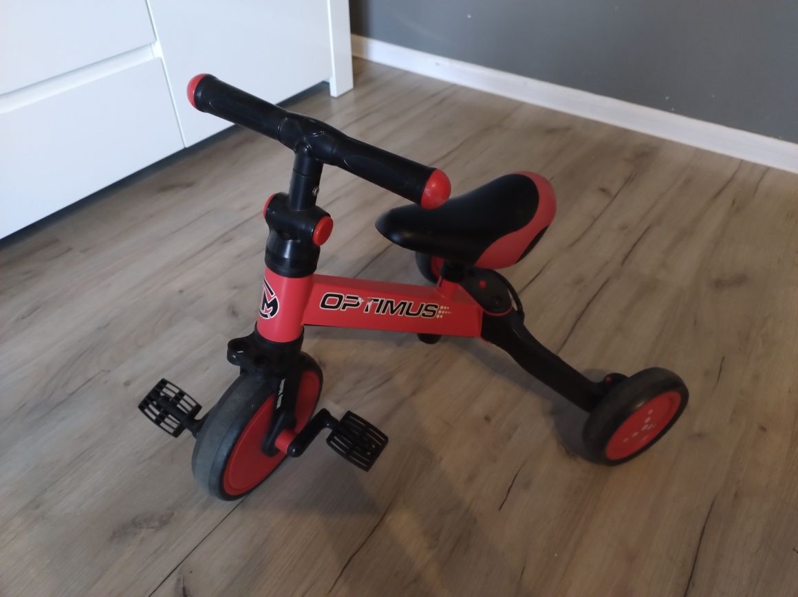 Rowerek 3 w 1 czerwpny