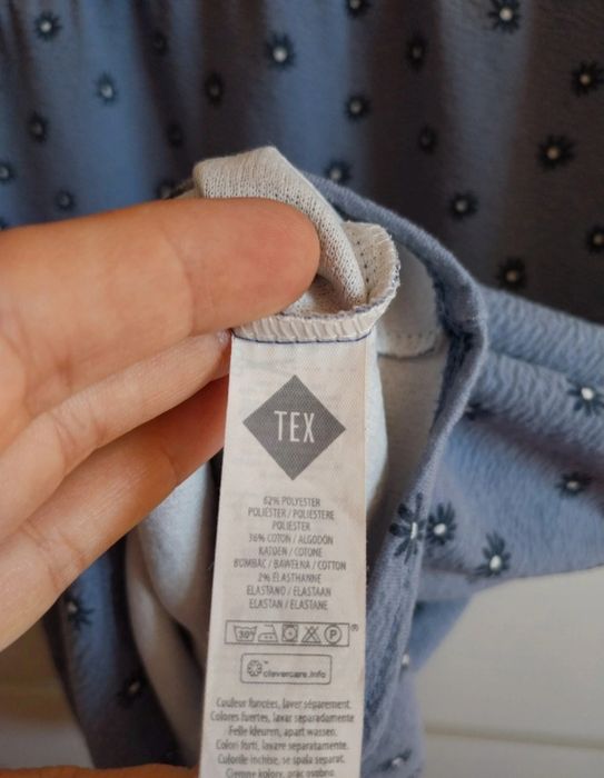 Vestido TEX, azul, Tamanho 11/12 anos, excelente estado. Usado uma vez