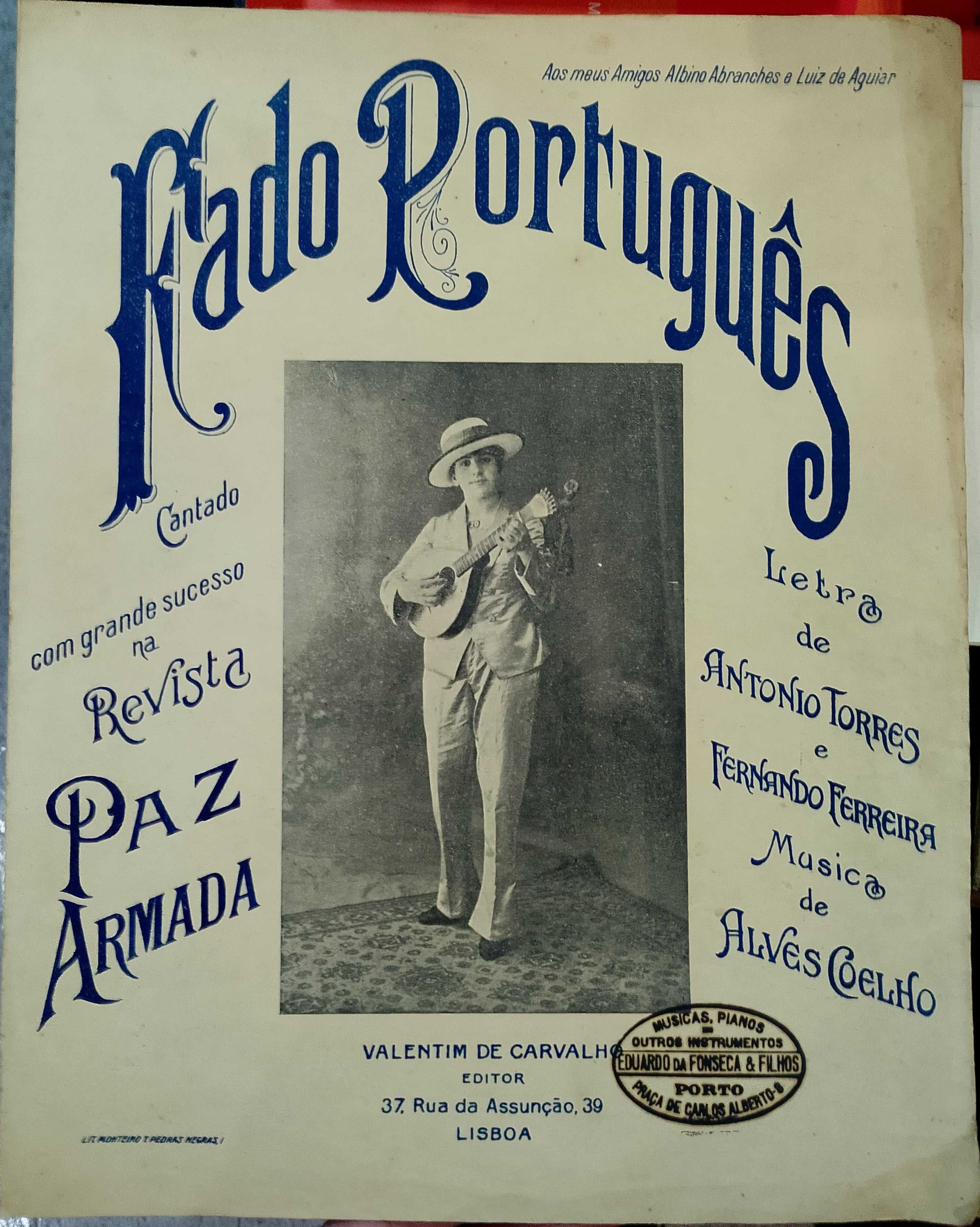 Partitura: O Fado Português "Paz Armada" - Alves Coelho