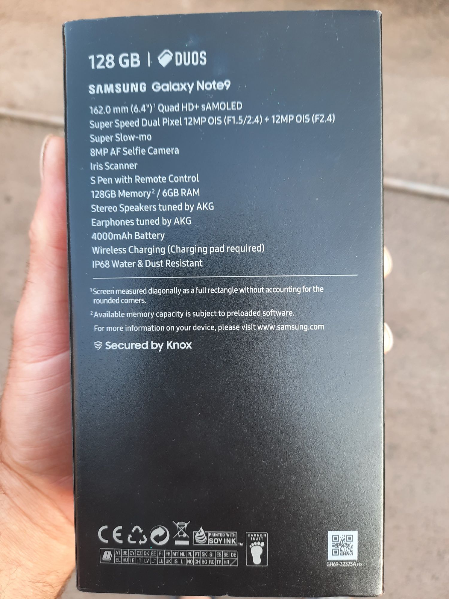 Samsung note 9  6/128gb+ карта памяти
