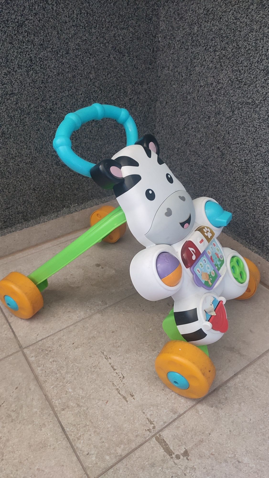 Chodzik jeździk pchacz fisher price zebra