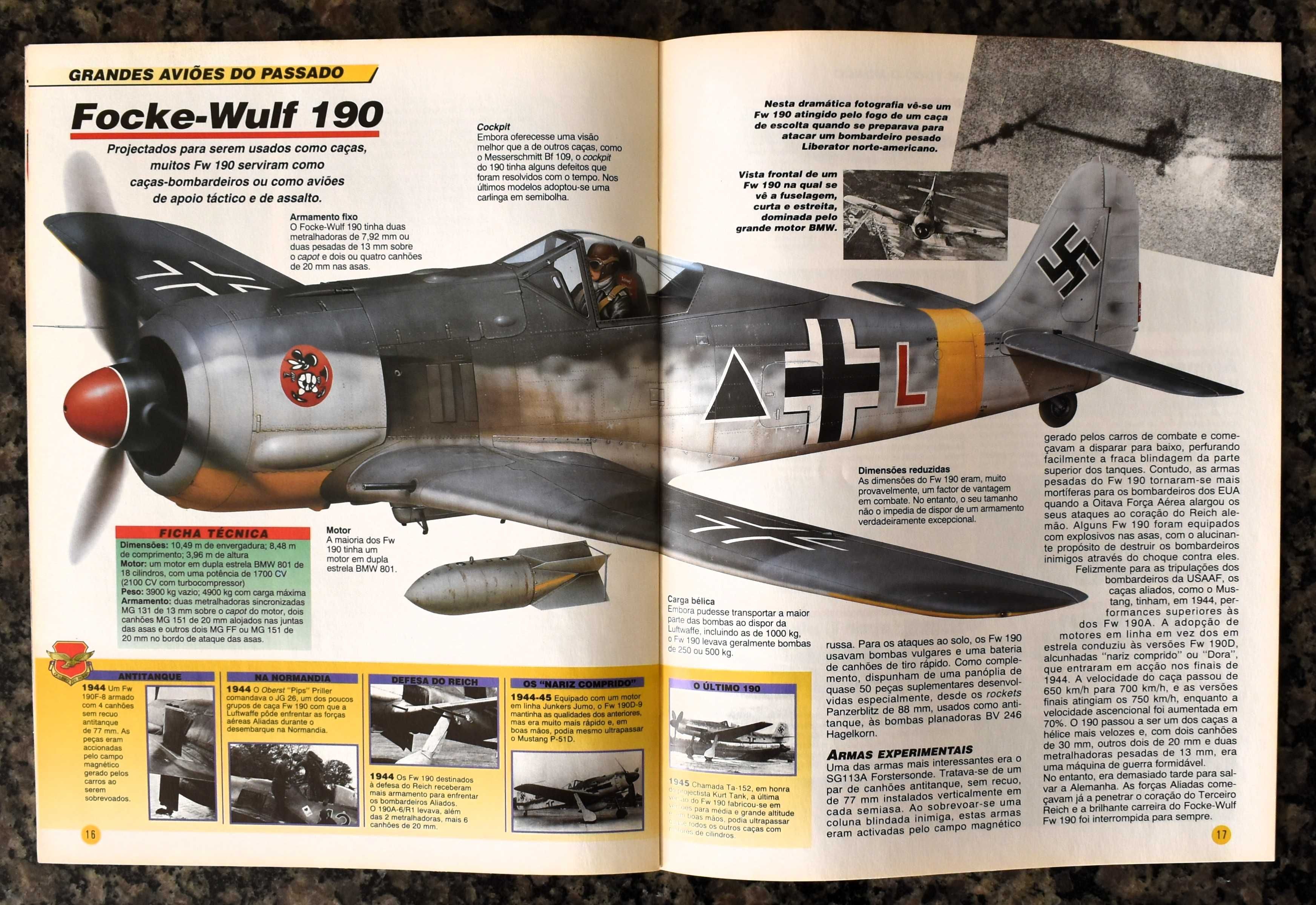 10 Fascículos "Aviões de Guerra"