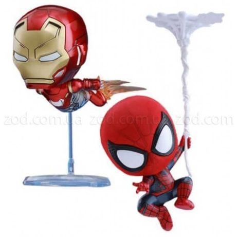 Сет фигурки Spider-Man (Человек паук) и Железный Человек (Iron Man)