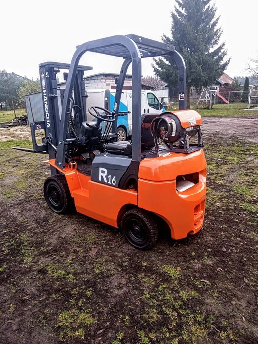 Wózek widłowy Hangcha (Nissan), wolny skok, LPG, automat, stan BDB