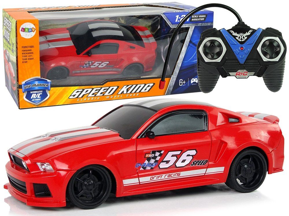 Auto Sportowe R/C 1:24 Wyścigi Czerwone Przyciemniane Szyby