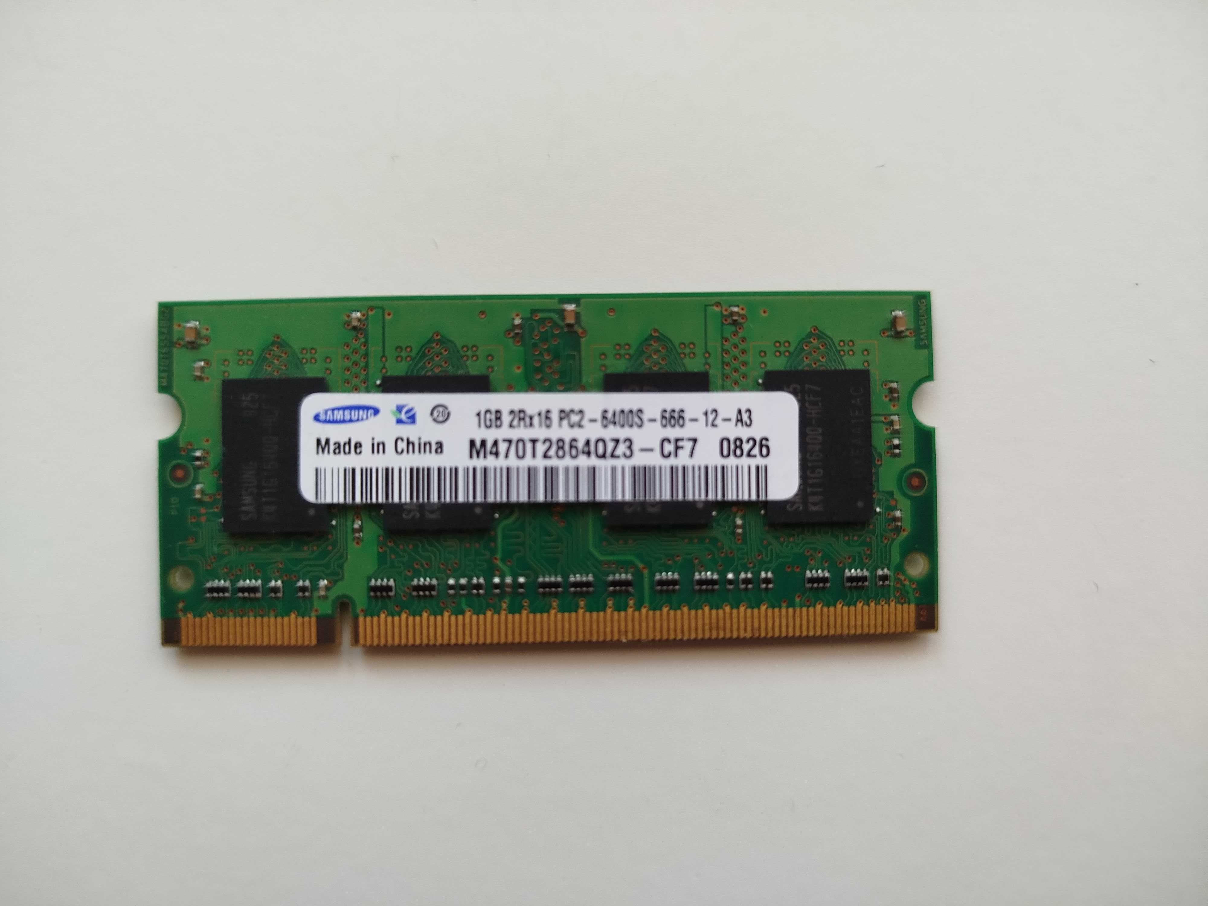 Pamięć RAM DDR2 1GB SAMSUNG M470T2864QZ3-CF7 Sodimm