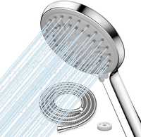 FASDUNT słuchawka prysznicowa oszczędzająca wodę z wężem 2 m 5 trybów