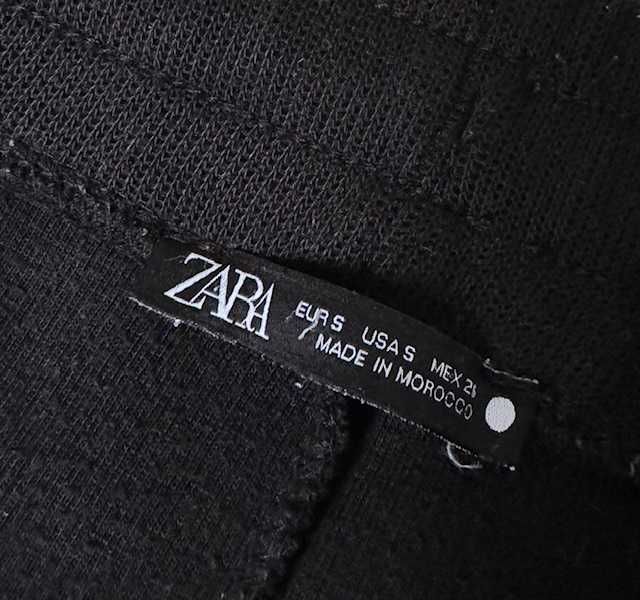 ZARA spodnie dresowe z dzianiny rozmiar S 36 kolor czarny